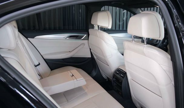 MUNICH, GERMANY - Dec 15, 2021: Luxurious, Comfortable And Modern Car Interior. Ideal Concept For Power, Performance, Automobile And Technology - Fotografie, Obrázek