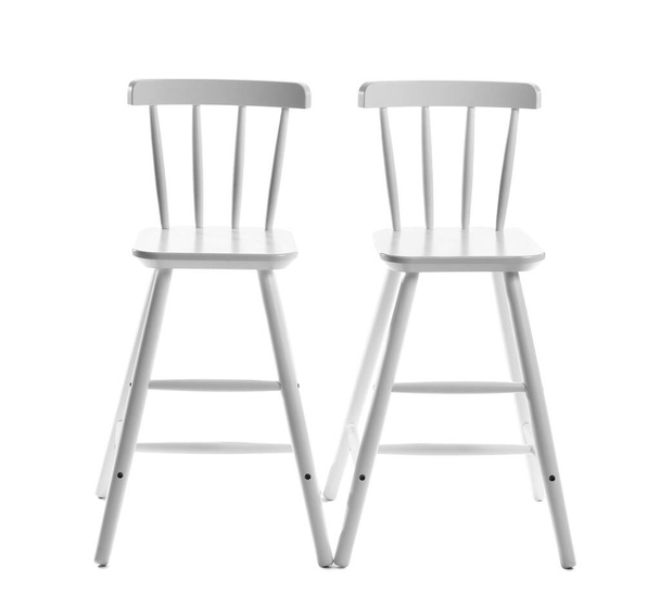 Chaises hautes sur fond blanc - Photo, image