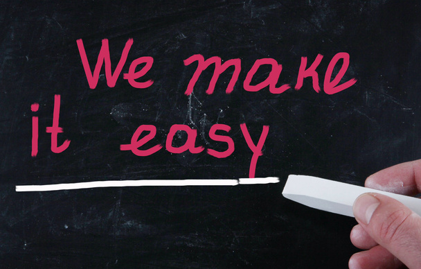 we make it easy concept - Photo, Image