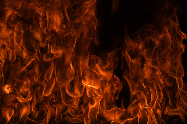 Vuur vlam beweging patroon abstracte textuur. Brand vuur, vlam overlay achtergrond. - Foto, afbeelding