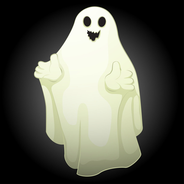 恐ろしい幽霊 - ベクター画像