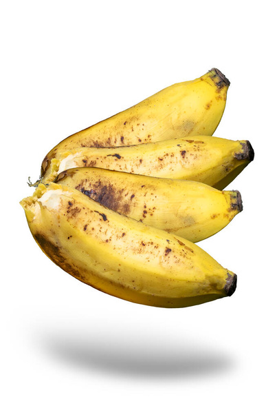 Isolated yellow bananas on a white backgrounds - Photo, Image