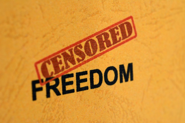 λογοκρίνεται ελευθερία - Φωτογραφία, εικόνα