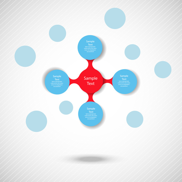 colorful round diagram metaball infographics - Vettoriali, immagini