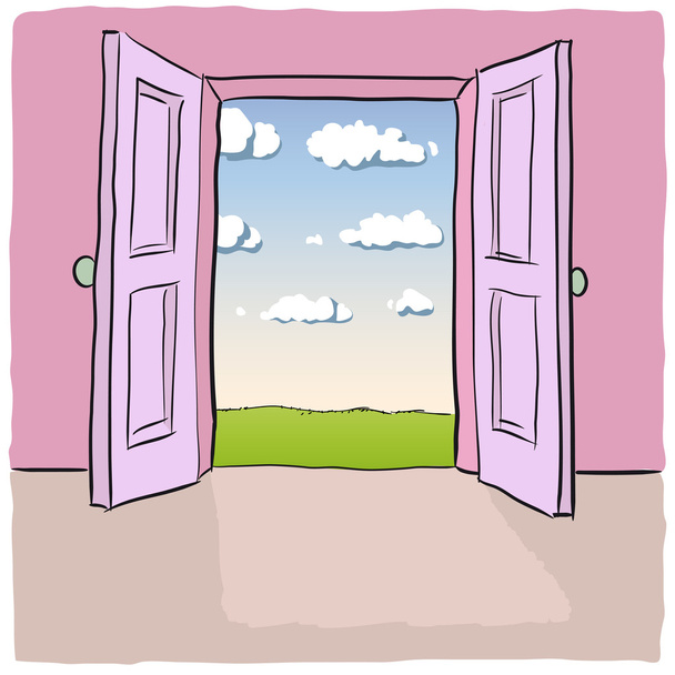 Open door - Вектор,изображение