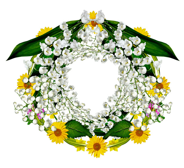 кругла рамка з квітів
 - Фото, зображення