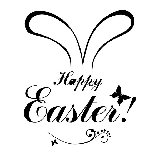 Happy Easter card, vector illustration - Vector, Image