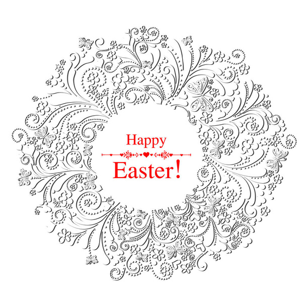 Easter greeting card, vector Illustration - Вектор, зображення