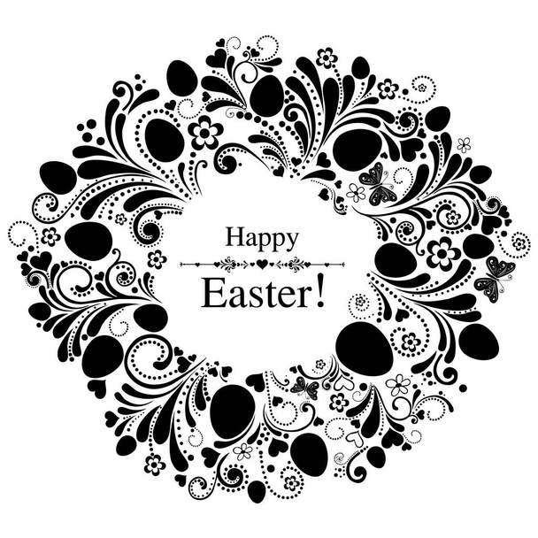 Easter greeting card, vector Illustration - Vector, Image