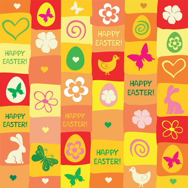 Seamless Easter pattern, vector Illustration - Вектор, зображення