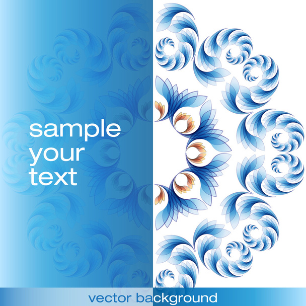Blauwe abstracte vectorachtergrond - Vector, afbeelding