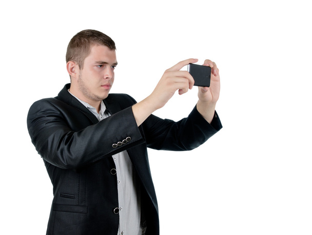 Man taking a photograph - Photo, image