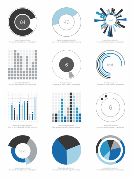set of infographics elements - Vektor, obrázek