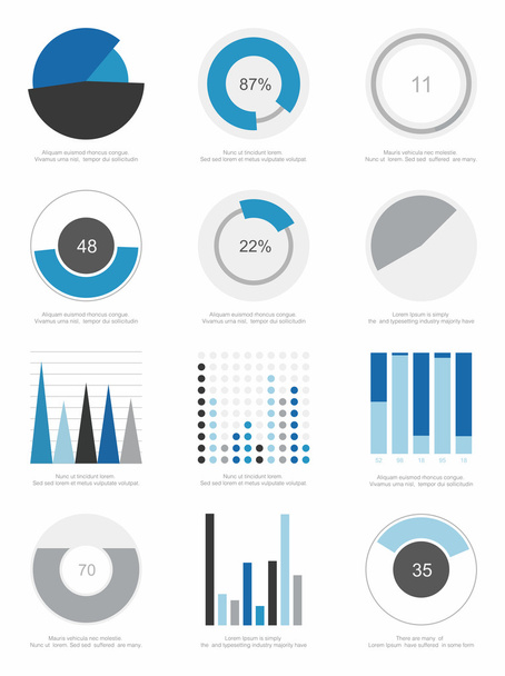 set of infographics elements - Vector, afbeelding