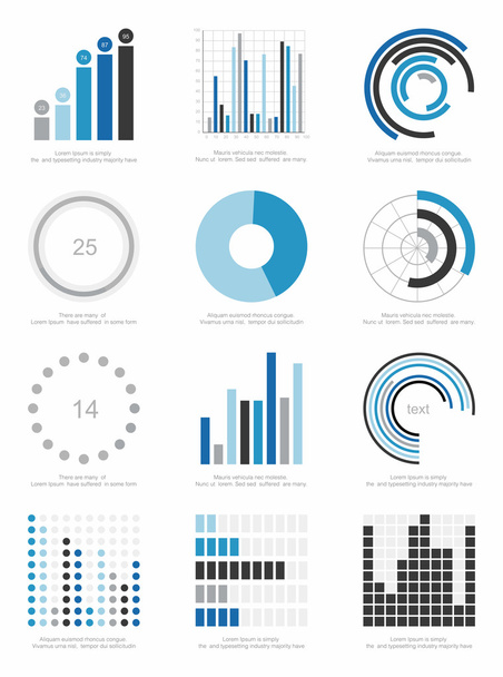 set of infographics elements - Vector, Imagen