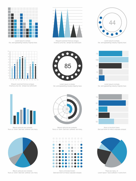 set of infographics elements - Vetor, Imagem