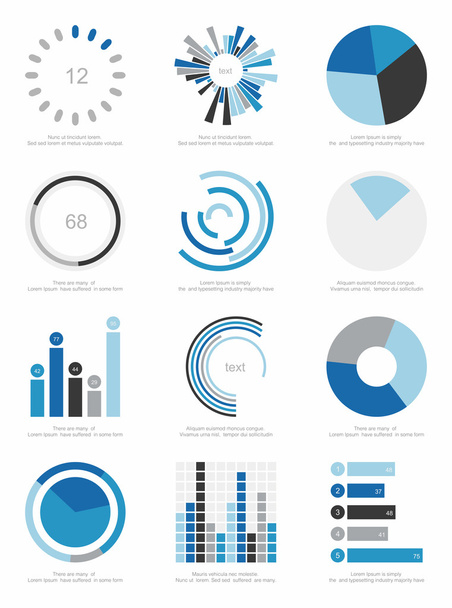 set of infographics elements - Vetor, Imagem
