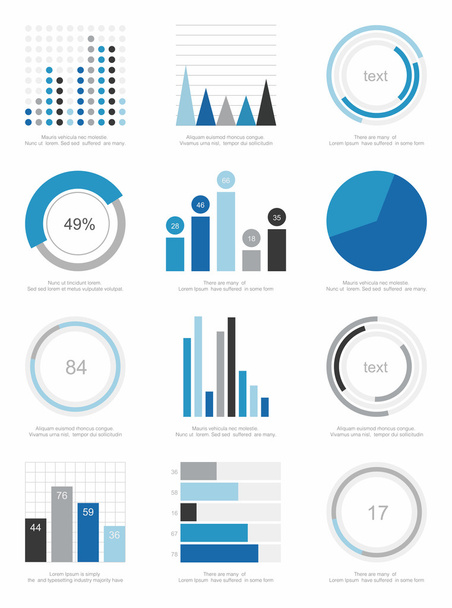set of infographics elements - Vektör, Görsel