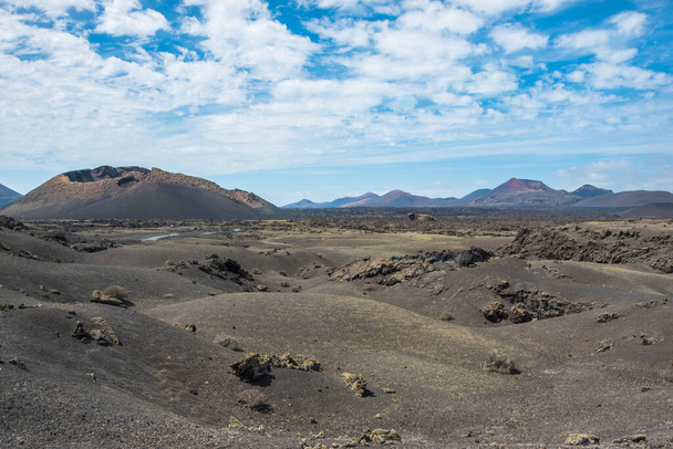 View of El Cuervo Volcano -  Lanzarote, Canary Islands, Spain - Valokuva, kuva