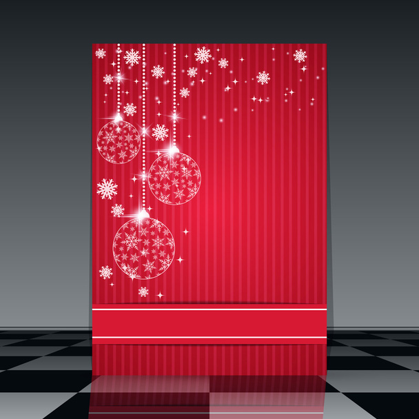 Christmas flyer template - Вектор,изображение