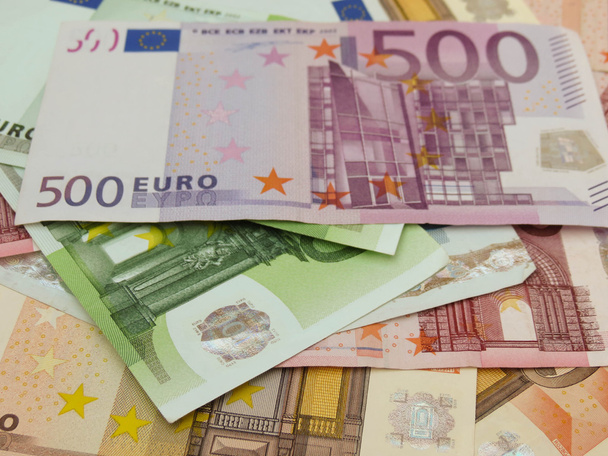 Banknoty euro przydatne jako tło - Zdjęcie, obraz