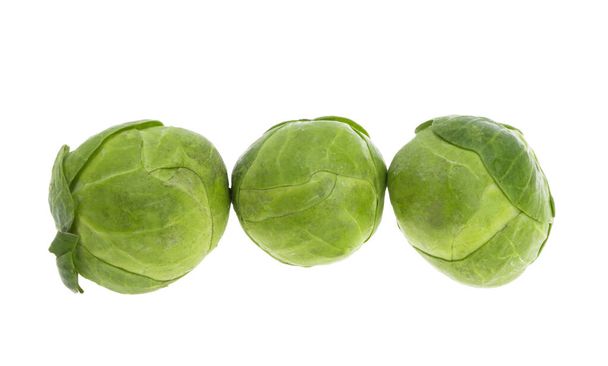 Brussels sprouts isolated on white background  - Photo, Image