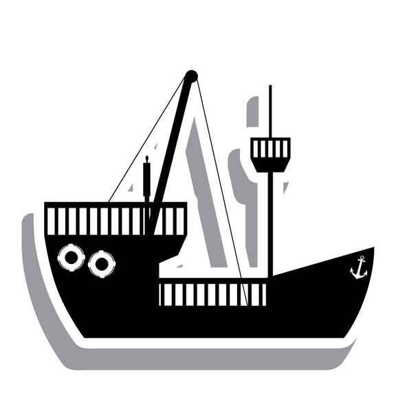 hajó design - Vektor, kép