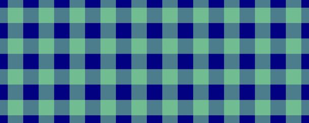 Banner, plaid pattern. Navy on Pale Green color. Tablecloth pattern. Texture. Seamless classic pattern background. - Photo, Image