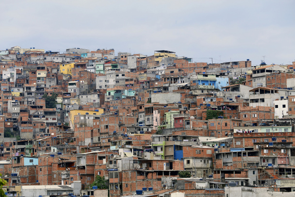 slumsów, sąsiedztwo z sao paulo, Brazylia - Zdjęcie, obraz