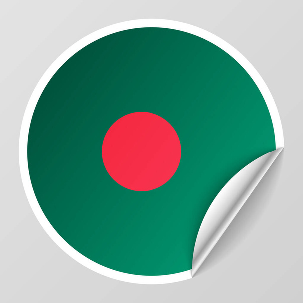 EPS10 Vector Patriotic Background з кольором прапора Бангладеш. Елемент впливу на використання, який ви хочете зробити. - Вектор, зображення
