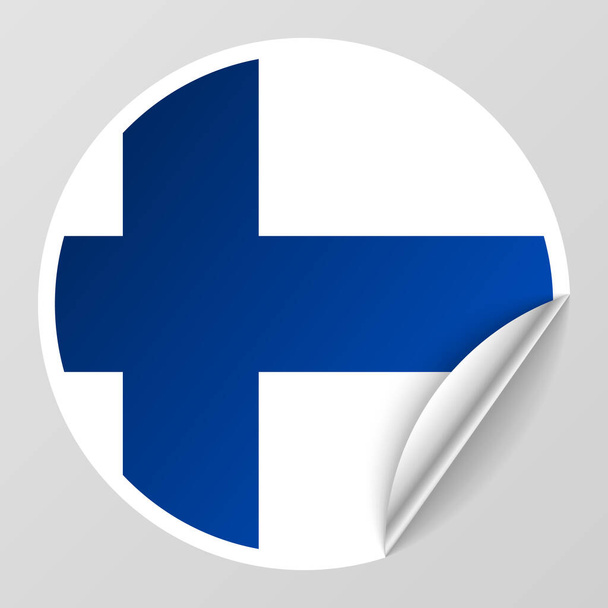 EPS10ベクトルフィンランドの国旗の色を持つ愛国的背景。あなたがそれを作りたい使用のための影響の要素. - ベクター画像