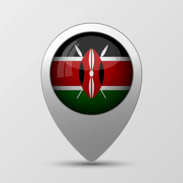 EPS10 Vector Patriótico fundo com cores bandeira do Quênia. Um elemento de impacto para o uso que você quer fazer dele. - Vetor, Imagem