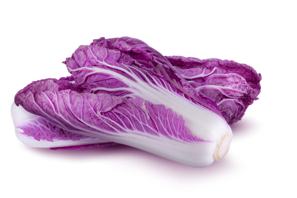 Purple chinese cabbage isolated on alpha background - Фото, изображение