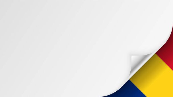 EPS10 Wektor Patriotyczne tło z kolorami flagi Rumunii. Element wpływu na wykorzystanie, które chcesz z niego zrobić.. - Wektor, obraz