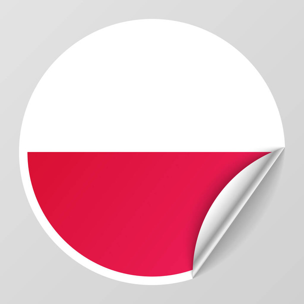 EPS10 Vektorové patriotické pozadí s vlajkovými barvami Polska. Prvek dopadu pro použití, které z něj chcete udělat. - Vektor, obrázek