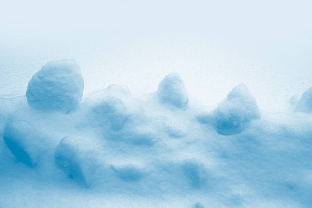 Фон размыт. Зимний пейзаж. Текстура снега. открытый - Фото, изображение