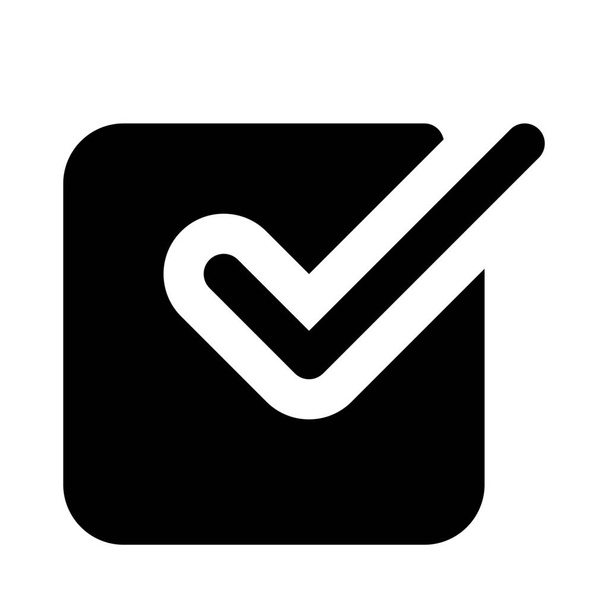 Schválené tlačítko značek pro výběr správného - Vektor, obrázek