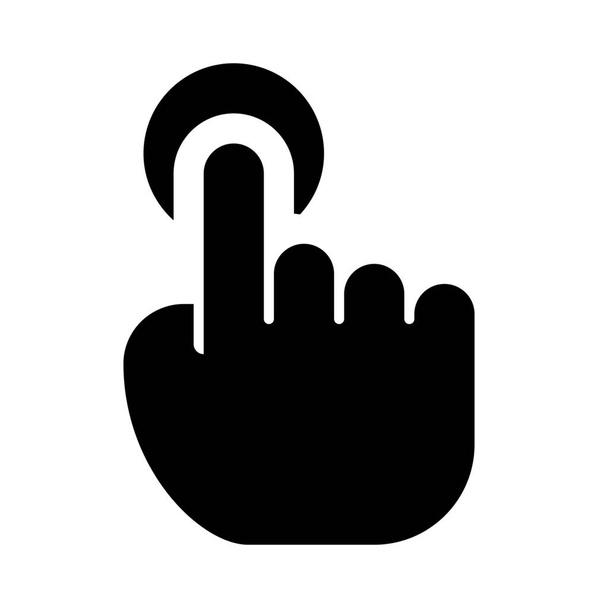 Yhden sormen kosketus vangitseva kosketusnäyttö testi - Vektori, kuva