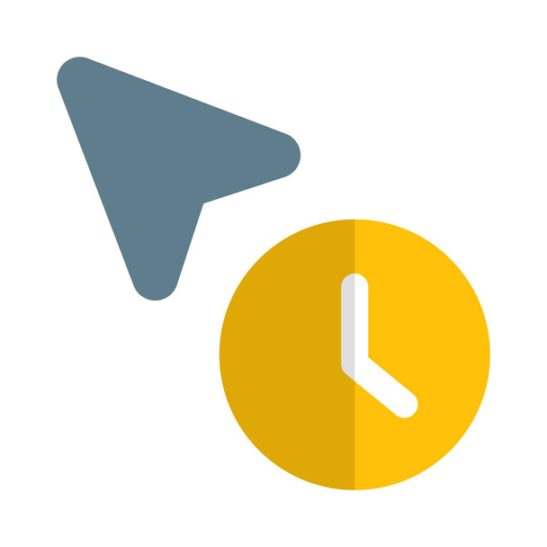 Computer application wait time or busy clock symbol - Vector, Image