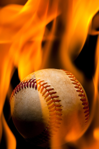 Fiery baseball - Photo, Image