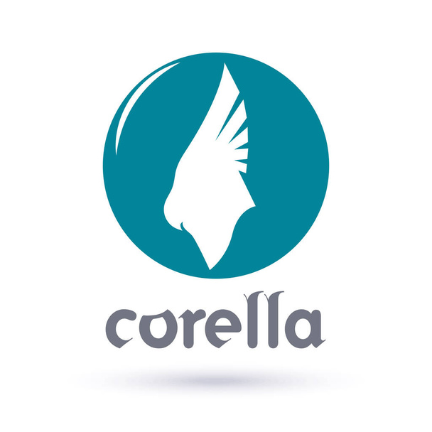 Logo Corella. Illustrazione vettoriale. - Vettoriali, immagini
