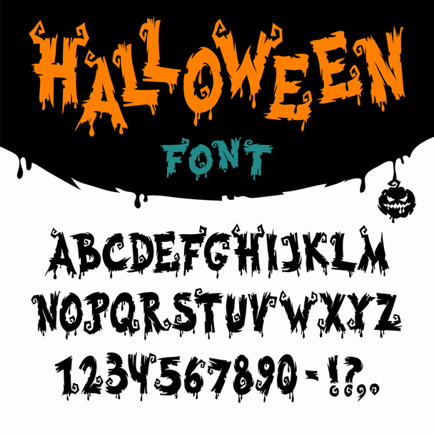 Векторный шрифт Хэллоуина
 - Вектор,изображение