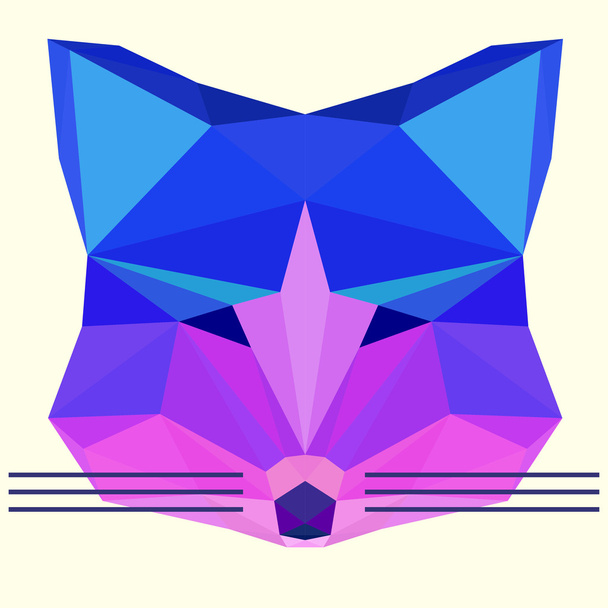 Világos színű sokszögű fox háttér design alkalmas kártya, meghívó, plakát, banner, plakát vagy hirdetőtábla fedél - Vektor, kép