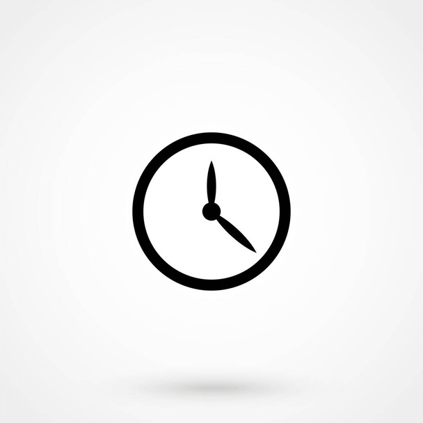 Clock icon, isolated. Flat design. on white background. Vector illustration. - Вектор,изображение