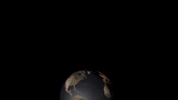 Terra nero sfondo spazio 3DCG animazione digitale motion grafica - Filmati, video