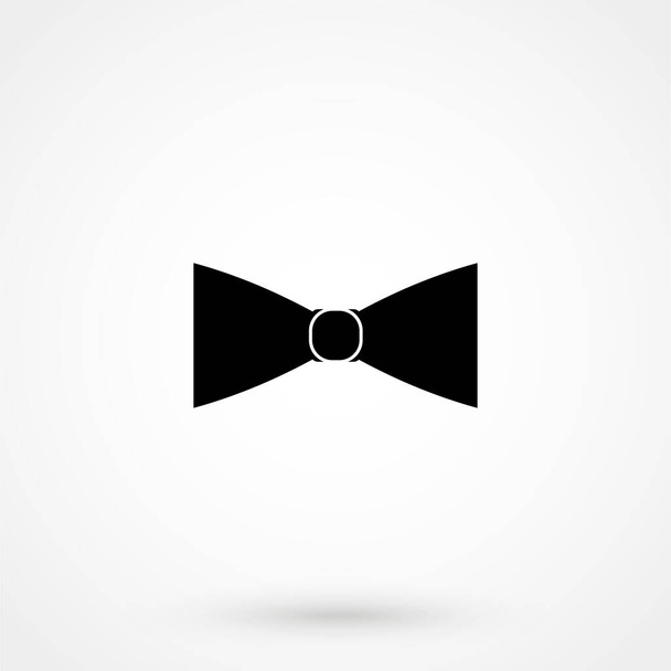 Bow tie, icon on white background. Vector illustration. - Вектор,изображение