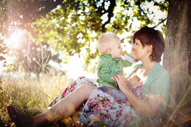 Mother having fun with her son - Fotografie, Obrázek