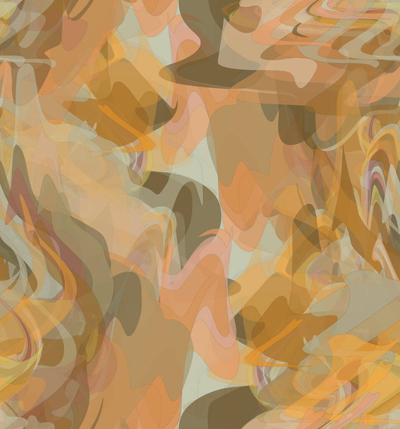 Abstract watercolor seamless vector pattern. Random transparent wavy shapes create artistic pain texture. Pastel multicolored background with organic natural earthy colors. Universal wallpaper. - Διάνυσμα, εικόνα