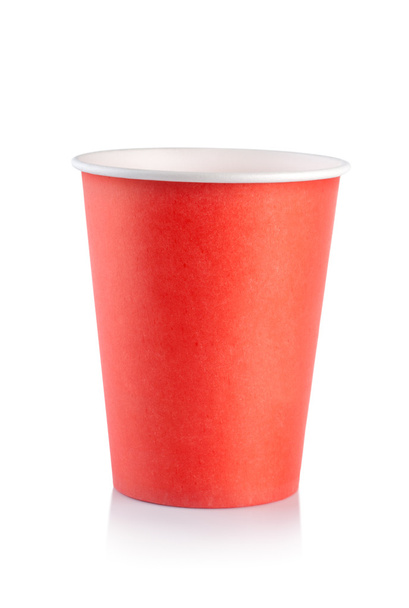 Red disposable cup - Photo, Image