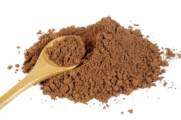 cocoa powder isolated on white  - Fotó, kép